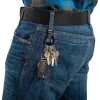 1 keyrack + s-biner moschettone collegato a 6 microlock in plastica nero
