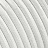 3 m cavo tessile rotondo 2 x 0,75 mm² bianco