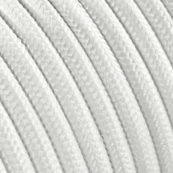 3 m cavo tessile rotondo 2 x 0,75 mm² bianco