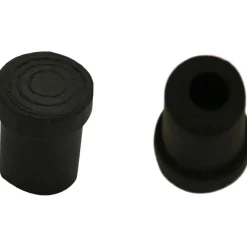 4 puntale in gomma a tappo 18 mm nero