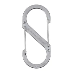 1 s-biner moschettone doppio in acciaio inox acciaio