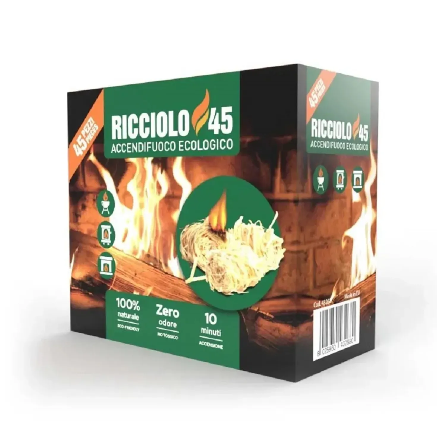Accendifuoco Ricciolo 45 pz