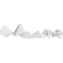 Accessori per alzatina pannellabile grigio 6 pz