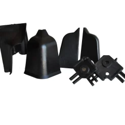Accessori per alzatina rettangolare nera 6 pz