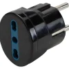 Adattatore presa tedesca brennenstuhl® IT Euro DE nero