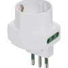 Adattatore sfalsato verticale Vimar S11+2P11+P30 bianco