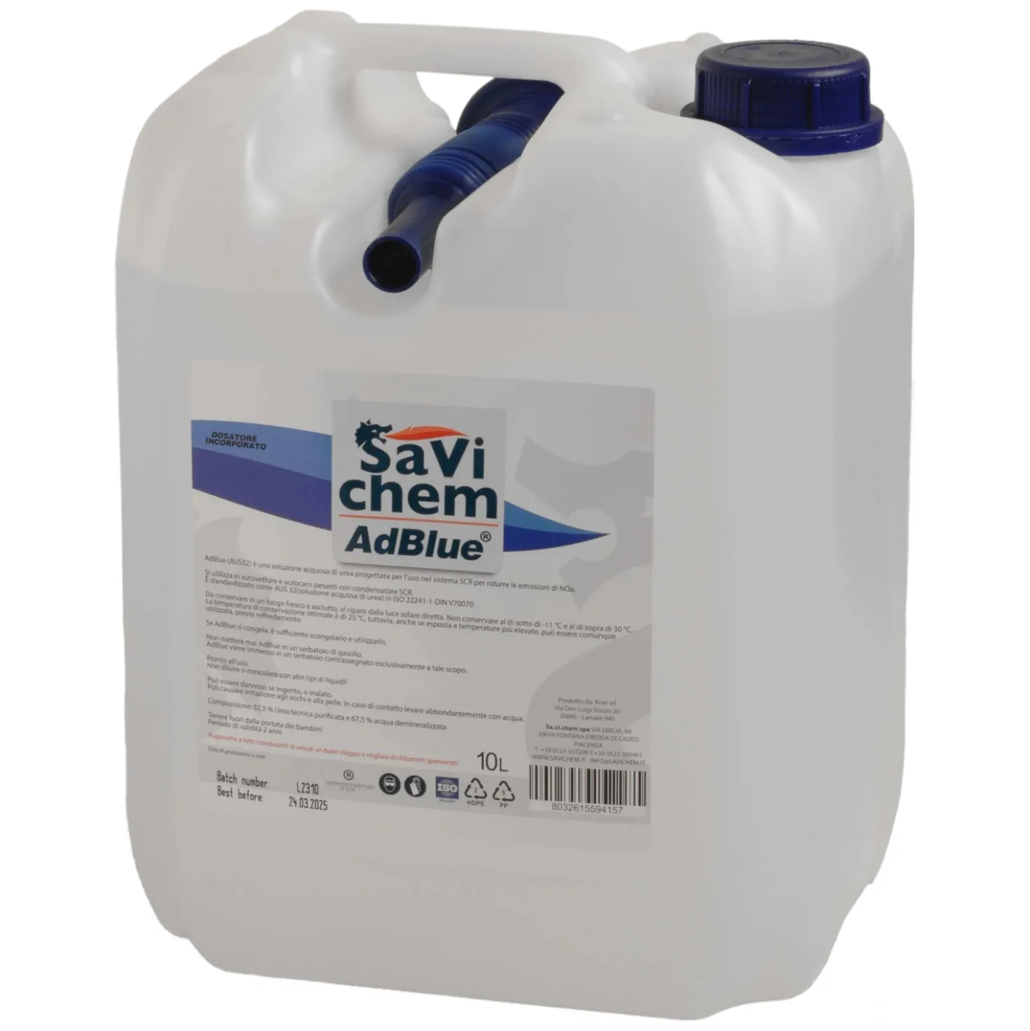 Additivo Adblue per auto diesel 10 l