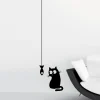 Adesivi murali Cat & Fish 15x31 cm 2 fogli
