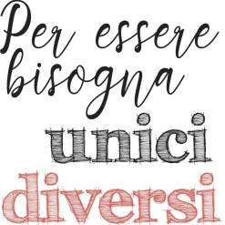 Adesivi murali Essere Diversi 31x31 cm 2 fogli