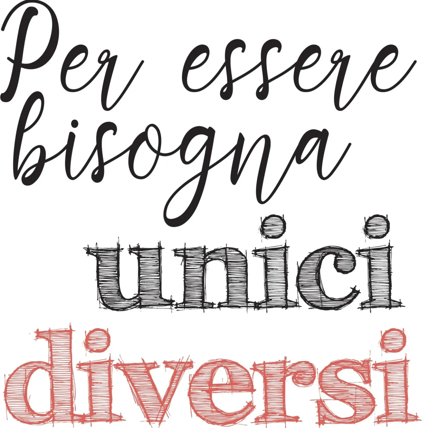 Adesivi murali Essere Diversi 31x31 cm 2 fogli