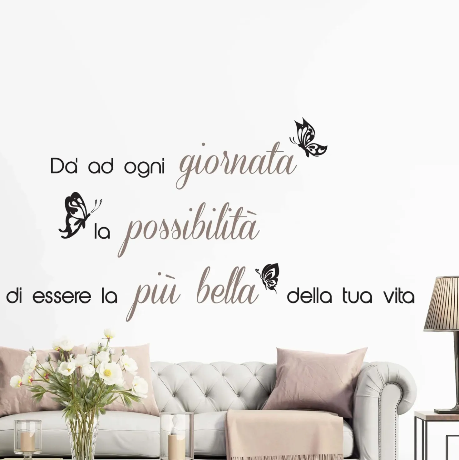 Adesivo da parete La giornata più bella 2 fogli 47x67 cm