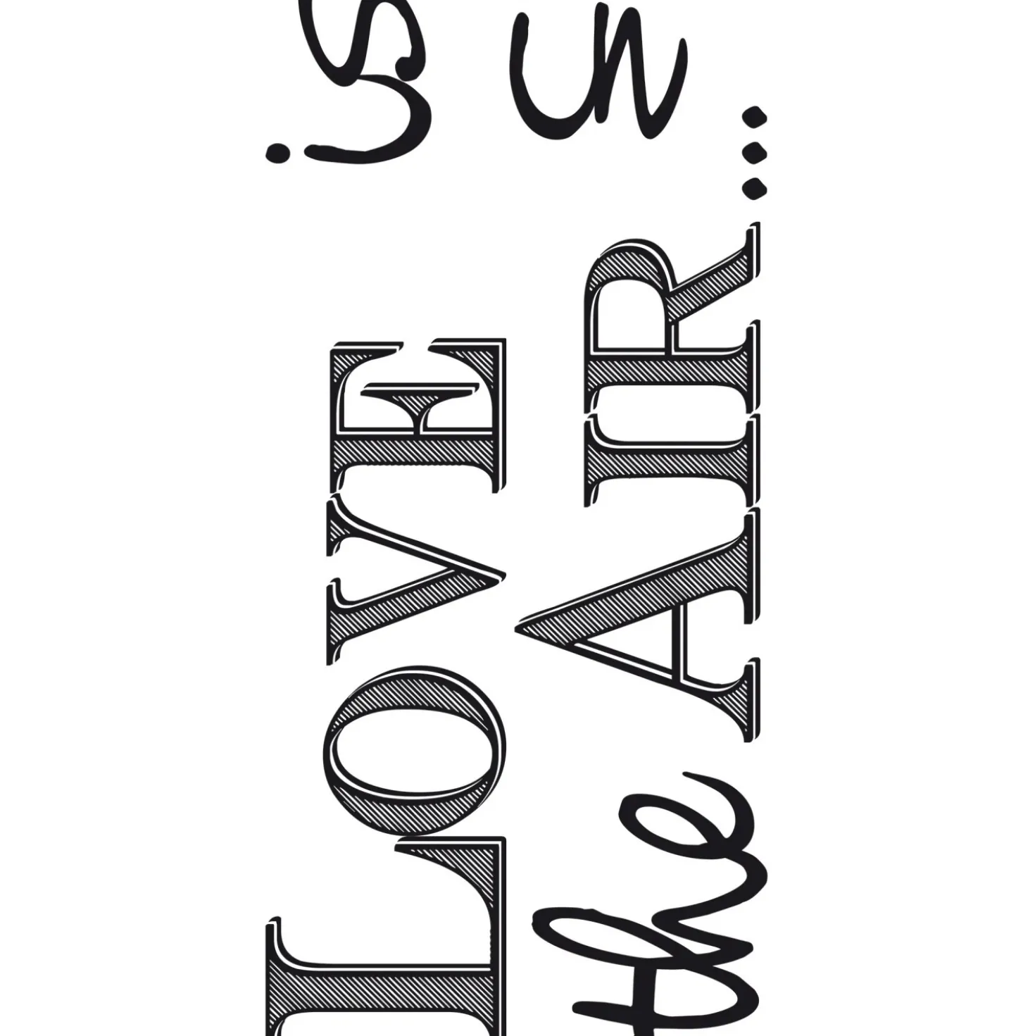 Adesivo da parete Love is 2 fogli 15x31 cm