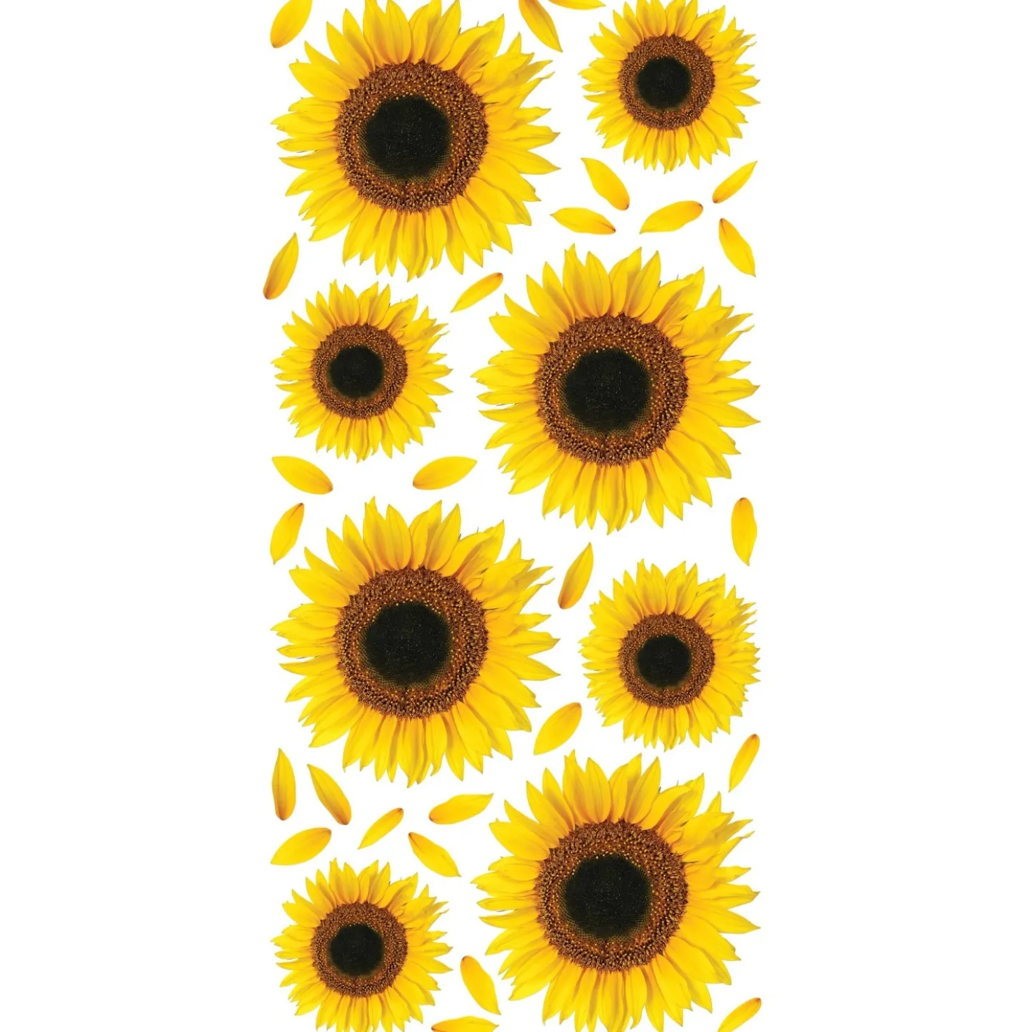 Adesivo decorativo per oggetti Sunflowers 15x31 cm