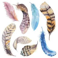 Adesivo decorativo per parete Watercolour dreamcatcher 31x31 cm