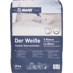 Adesivo flessibile per pietre naturali Il Bianco C2TE 20 kg