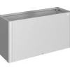 Aiuola rialzata Biohort 1,5x0,5 m Argento metallizzato