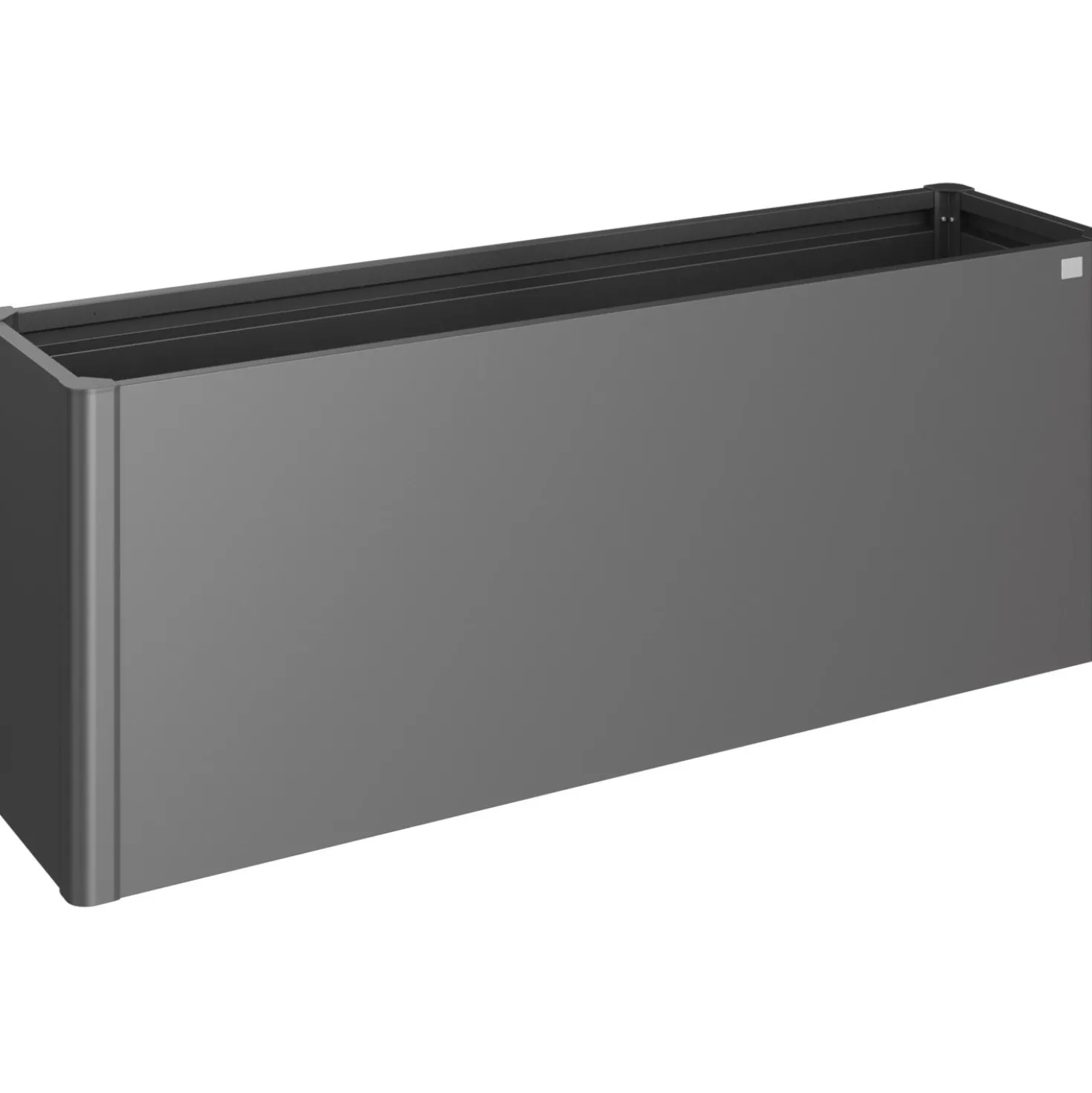Aiuola rialzata in metallo Biohort grigio scuro metallizzato 77x201x53 cm