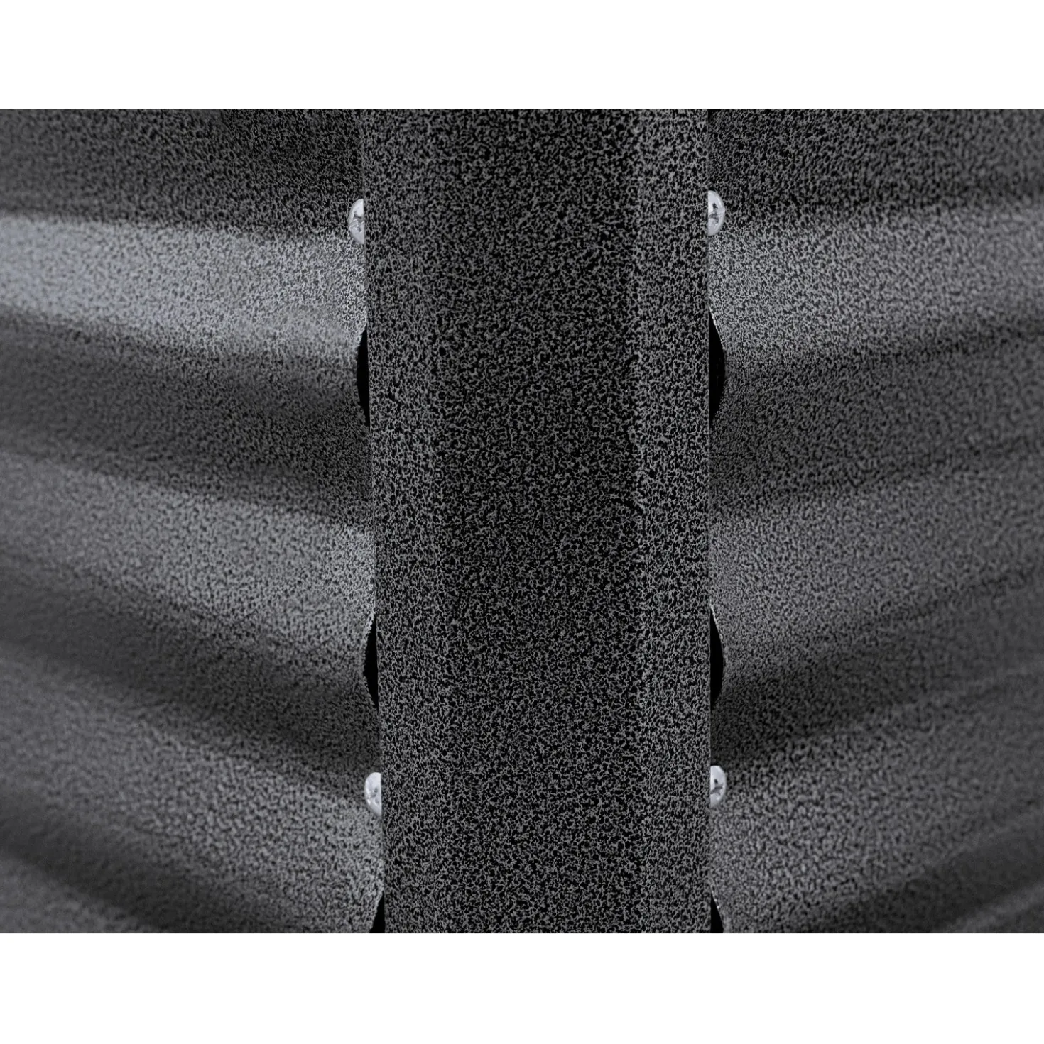Aiuola rialzata metallo antracite 126x70x70 cm