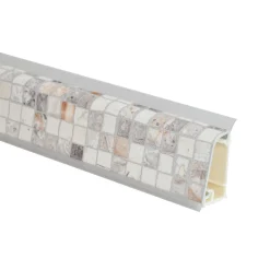Alzatina per cucina in alluminio rivestita Bisanzio crema 1 m