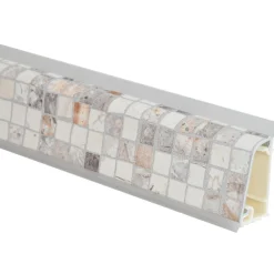 Alzatina per cucina in alluminio rivestita Bisanzio crema 1 m