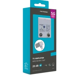 Amplificatore TV Metronic uhf/vhf da interno 5G guadagno regolabile 20 dB