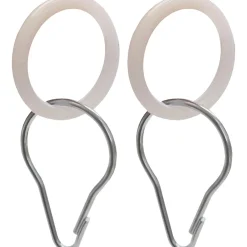 Anelli per tenda doccia in plastica 2 pz