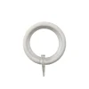 Anello in ferro per bastone tenda bianco 27 mm 8 pz