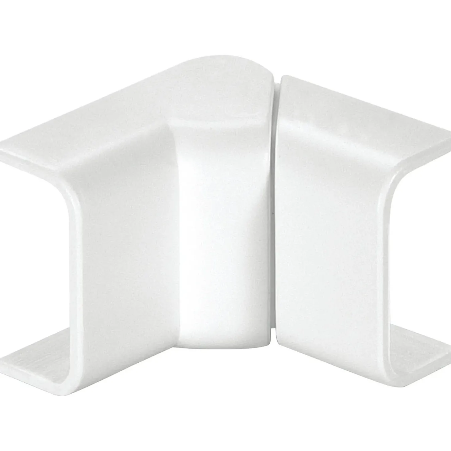 Angolo variabile interno per canale 20 mm x 10 mm a 1 via bianco 1 pz