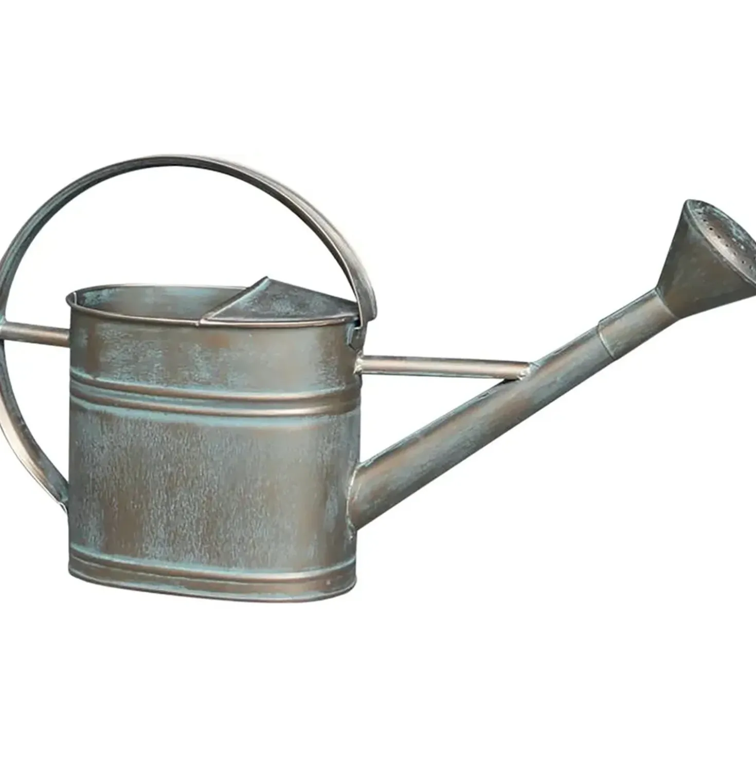 Annaffiatoio in metallo 52x11,5x28 cm marrone metallizzato