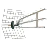 Antenna UHF Metronic 37 el. 5G Trinappe + amolificatore 45 db connettore F