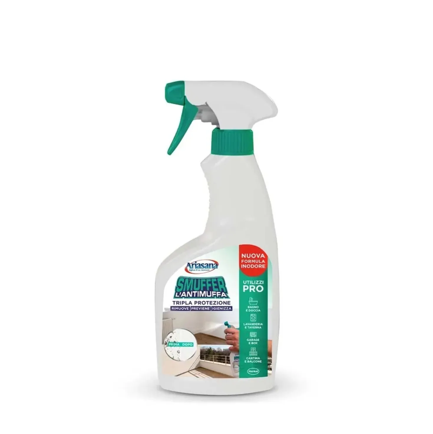 Antimuffa superattivo ad azione detergente Ariasana Smuffer Pro 375 ml