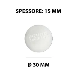 Antivibranti adesivi bianchi in silicone Ø 3 cm 4 pz