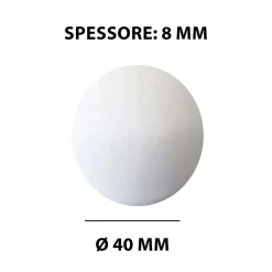 Antivibranti adesivi bianchi in silicone Ø 4 cm 4 pz