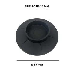Antivibranti neri in gomma Ø 10, 4 cm 4 pz
