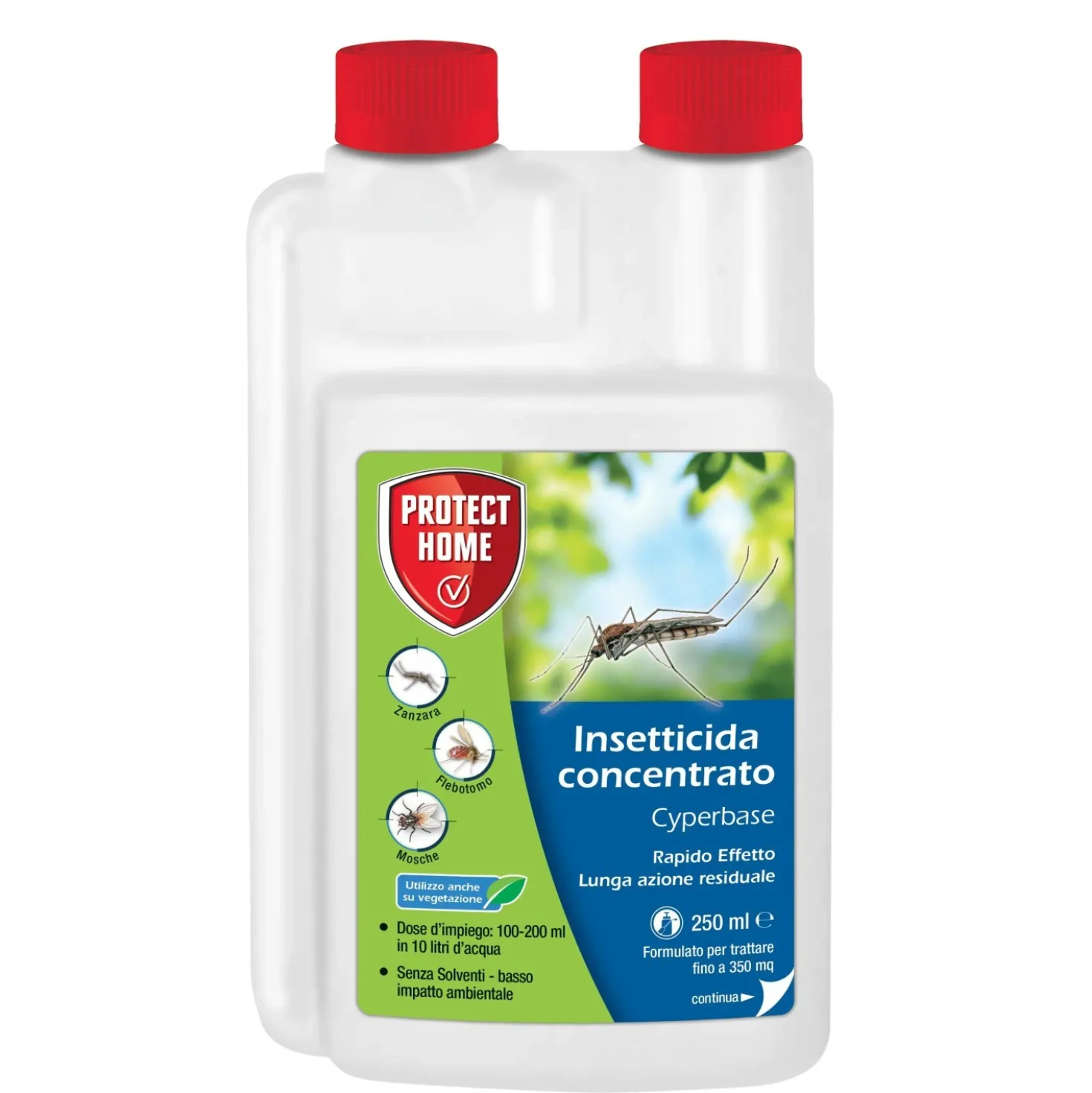 Antizanzare concentrato Cyperbase 250 ml