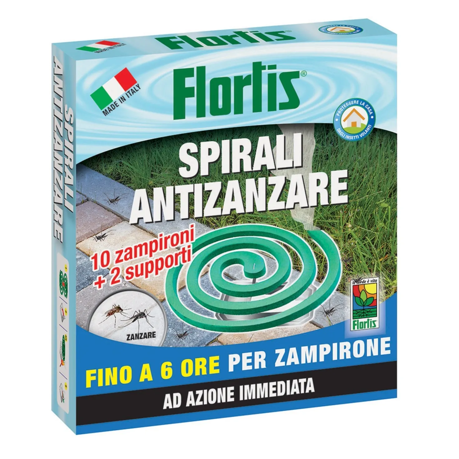 Antizanzare spirali antizanzare Flortis bipacco 2x10 pz