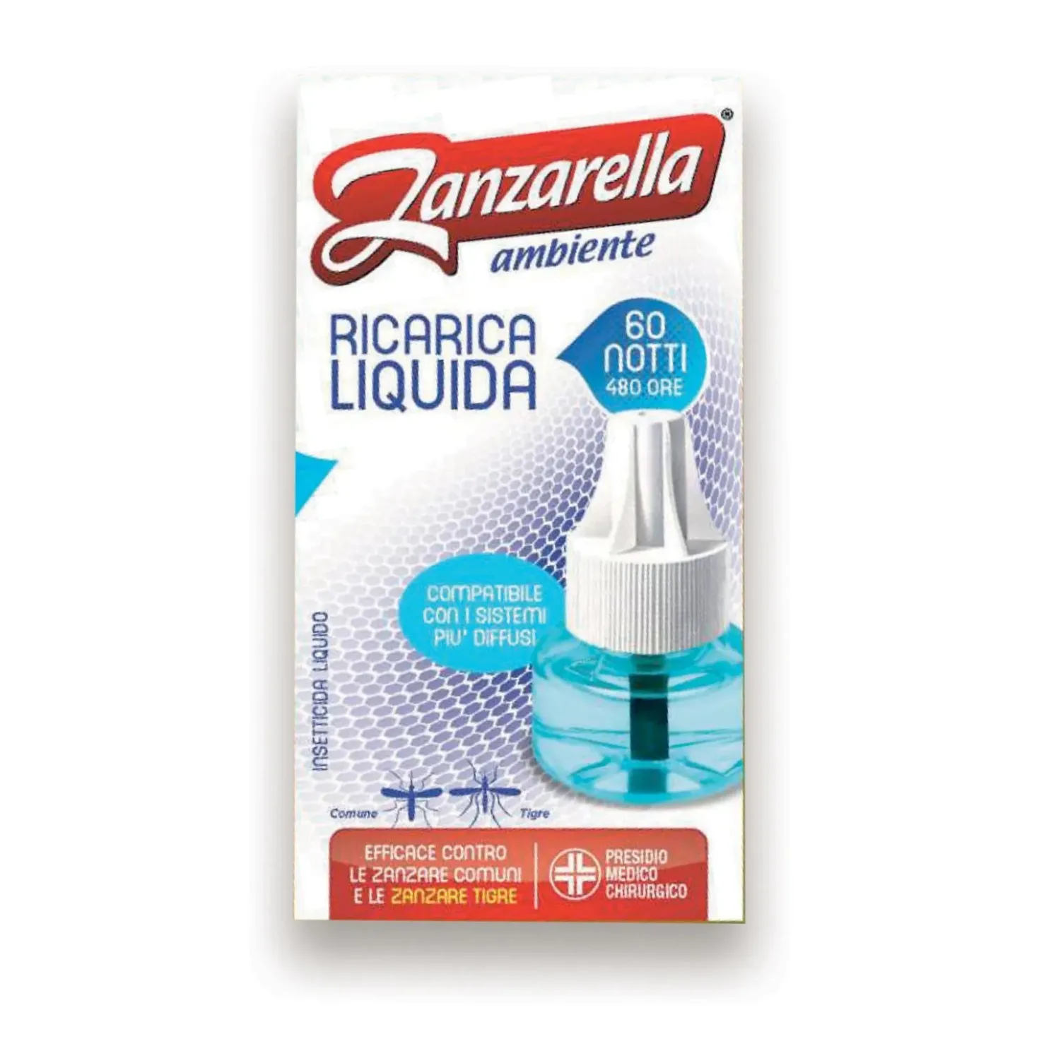 Antizanzare Zanzarella ricarica liquida classica 60 notti