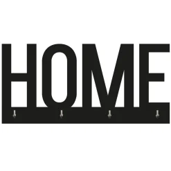 Appendi chiavi da muro adesivo con scritta "home" 20 x 9,5 x 0,6 cm