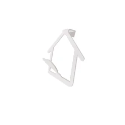 Appendiabiti da porta 1 posto casa con cuore bianco opaco