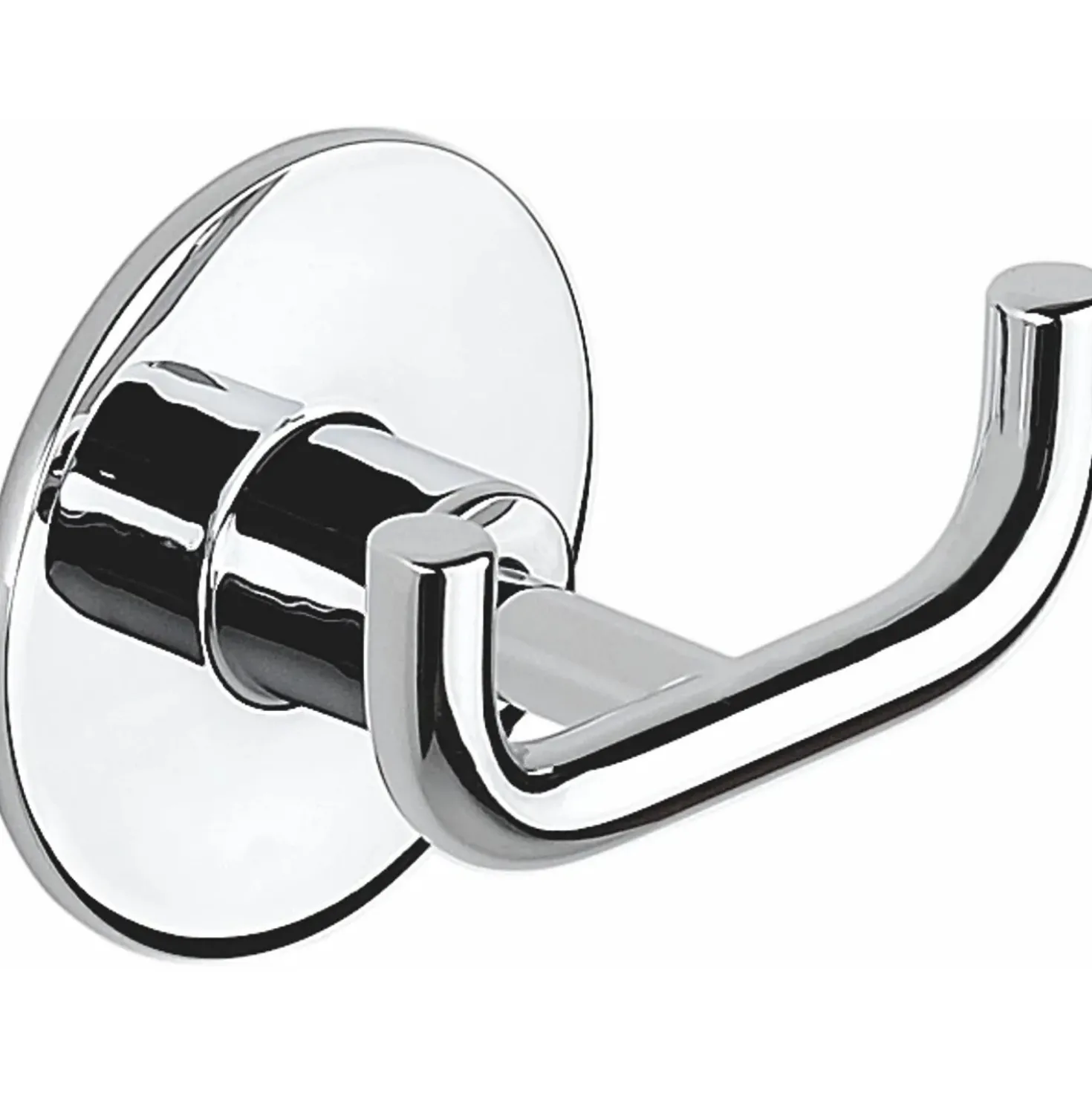 Appendiabiti doppio Wind in acciaio inox cromo