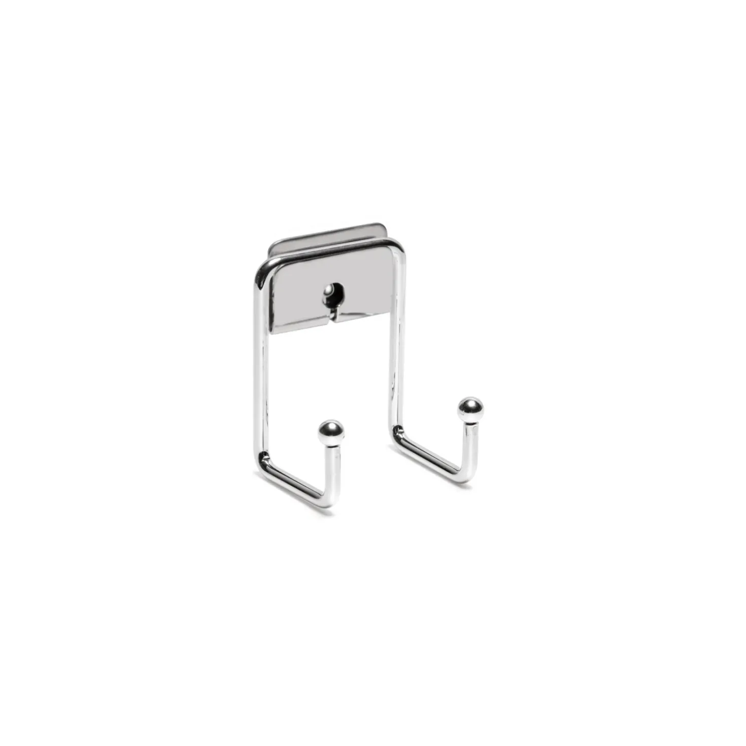 Appendiabiti Grip doppio in acciaio cromato