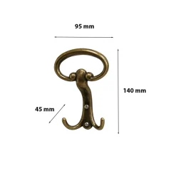 Appendiabiti in zama bronzo