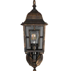 Applique da esterno up in alluminio Volturno E27 IP44 H 41 cm