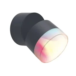 Applique da parete da esterno Dropsi Smart Home 9,5 W 690 lm CCT RGB antracite