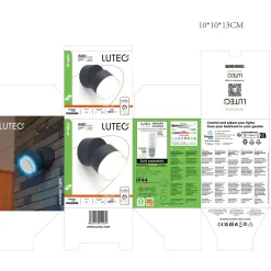 Applique da parete da esterno Dropsi Smart Home 9,5 W 690 lm CCT RGB antracite
