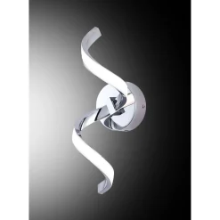 Applique da parete LED in alluminio Evelin 8 W 3000-4000-6000K cromo
