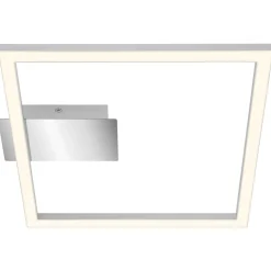 Applique Frame LED 1400 lm bianco caldo 26,5x25 cm cromo opaco