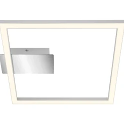 Applique Frame LED 1400 lm bianco caldo 26,5x25 cm cromo opaco
