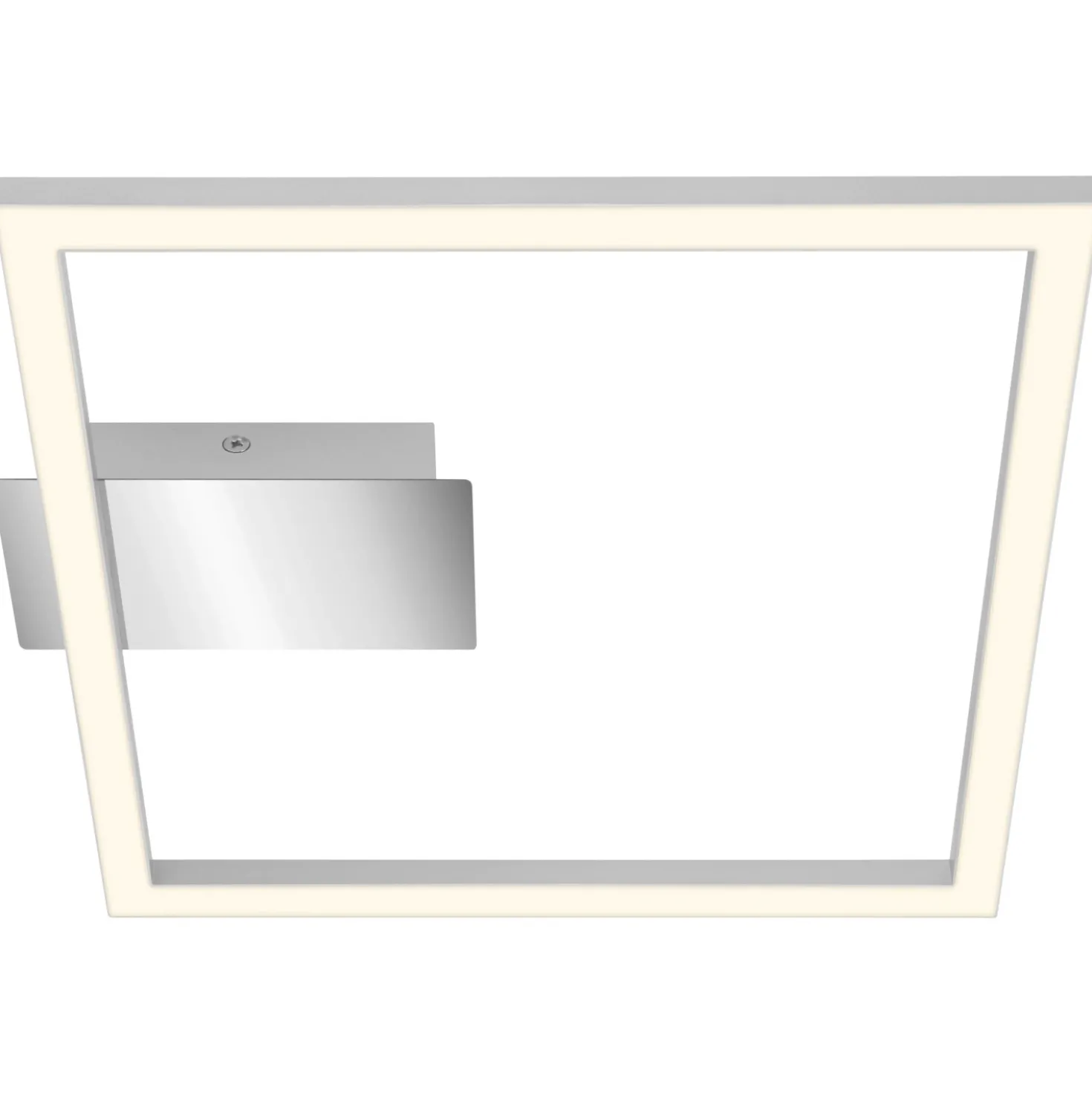 Applique Frame LED 1400 lm bianco caldo 26,5x25 cm cromo opaco
