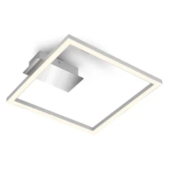 Applique Frame LED 1400 lm bianco caldo 26,5x25 cm cromo opaco